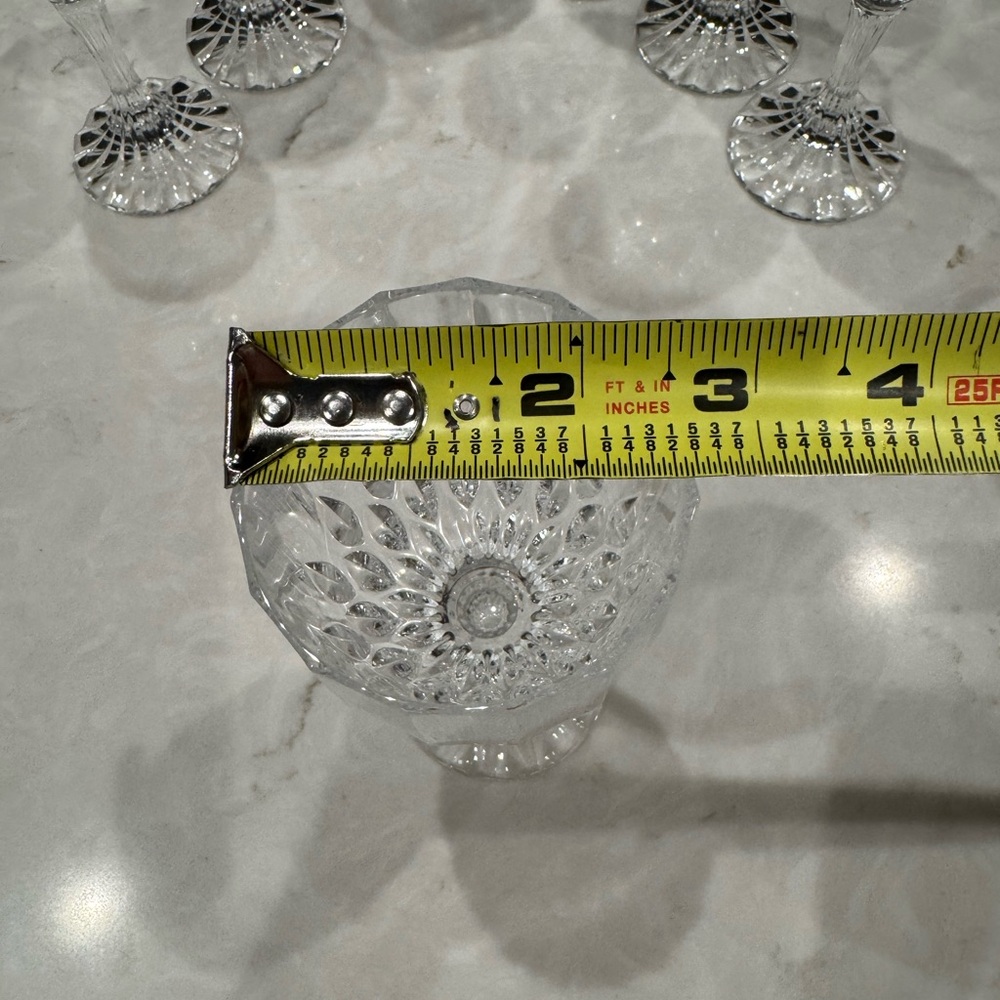 Vintage Cristal d'Arques-Durand BRETAGNE wine glasses 6.5” H -Set Of 7 - Picture 8 of 8